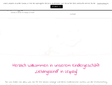 Tablet Screenshot of lieblingskind.de